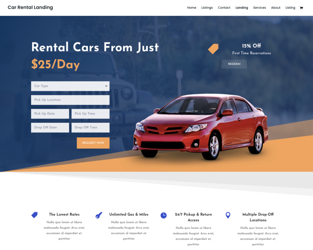 Divi WordPress Template