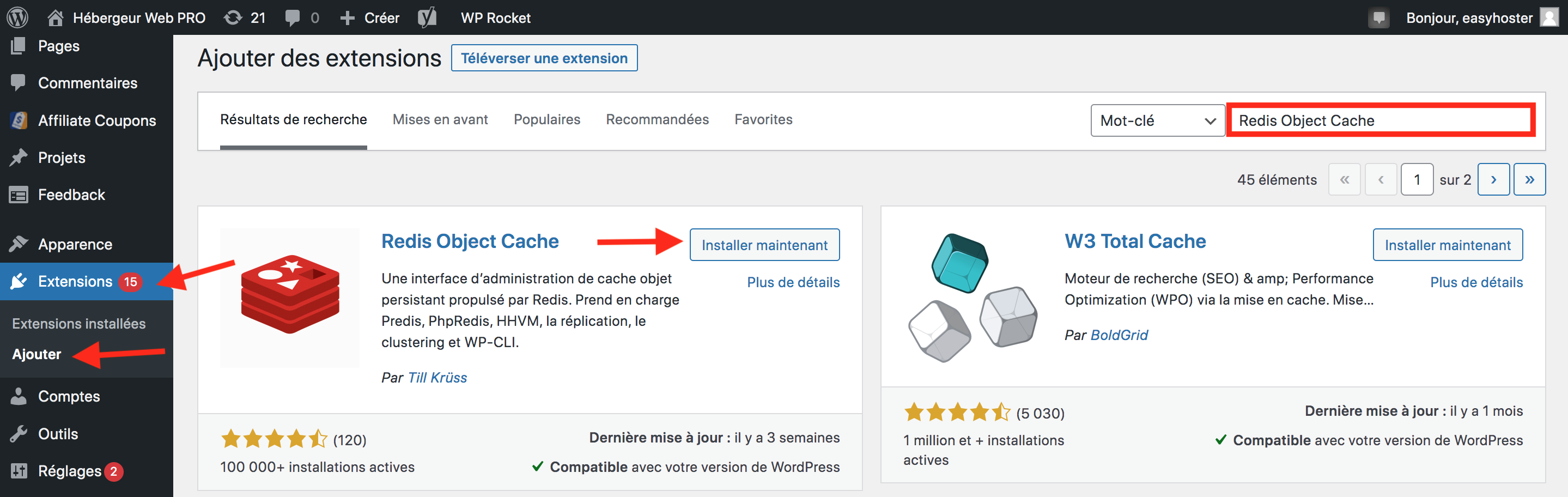 Comment installer le plugin de cache Redis Object Cache sur WordPress ?