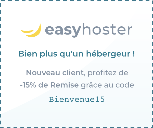 code promo EasyHoster : BIENVENUE15